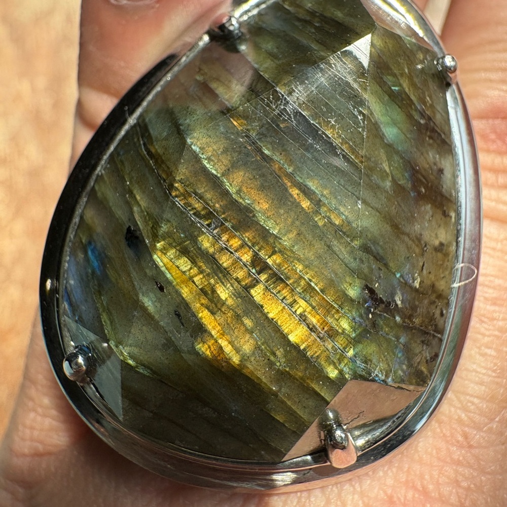 Vanir Ring Labradorite Evil Pawn Jewelry